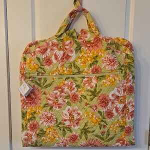 QK By April Cornell Floral Quilted Women's Suit/Overnight Bag NWT